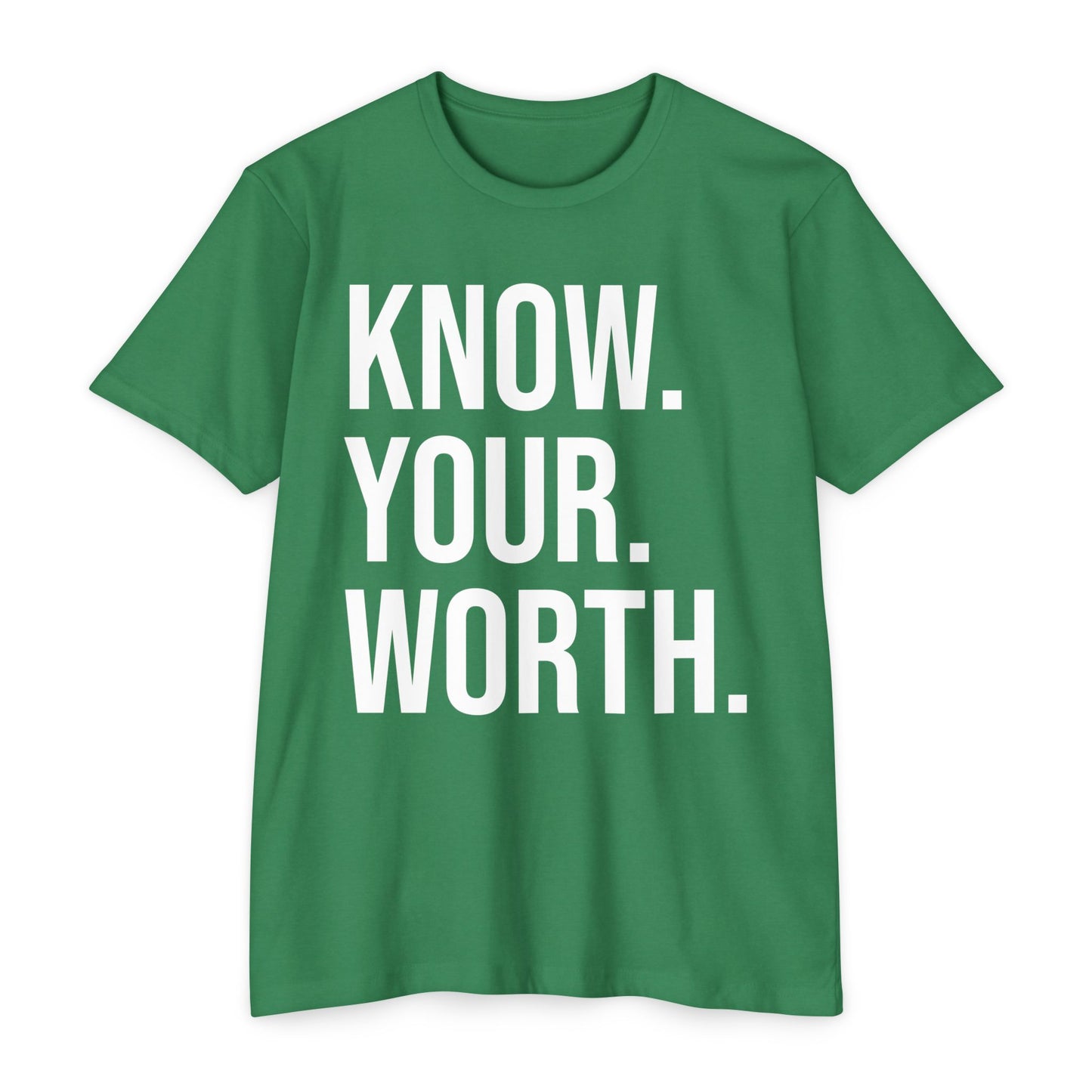 The CLASSIC Know Your Worth Tee! Perfect for Motivation, Self-Care, Gifts, Inspirational Apparel, Everyday Wear